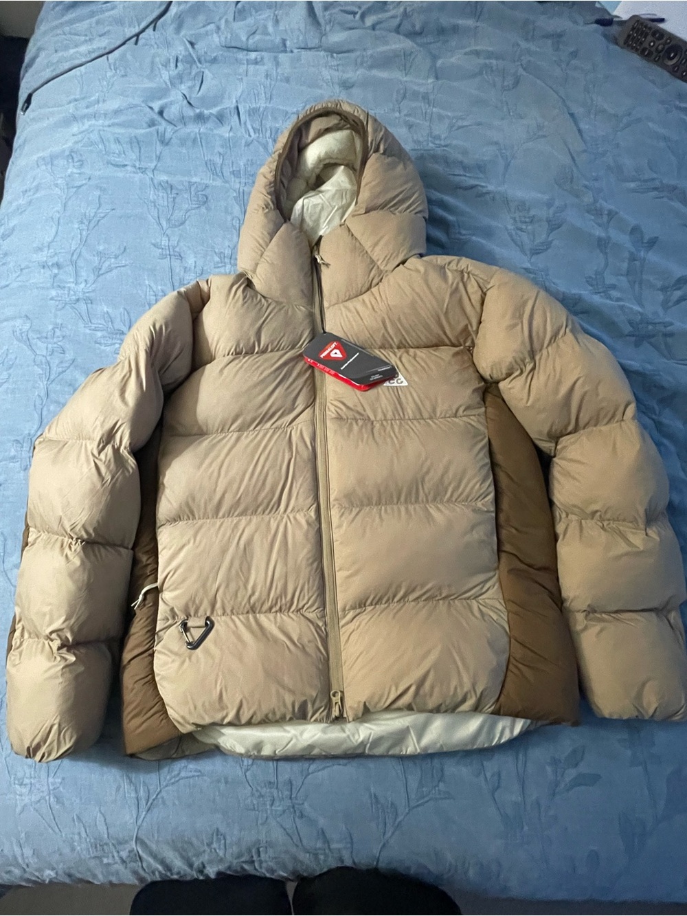 Nike ACG Men's Hooded Tan Puffer Jacket